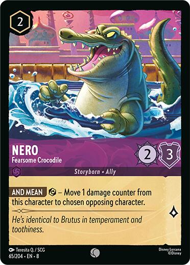 Nero - Fearsome Crocodile (65/204) [Reign of Jafar] | Webway Games