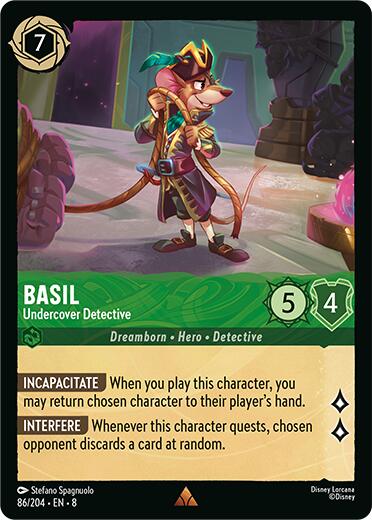 Basil - Undercover Detective (86/204) [Reign of Jafar] | Webway Games