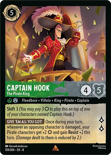Captain Hook - The Pirate King (109/204) [Reign of Jafar] | Webway Games