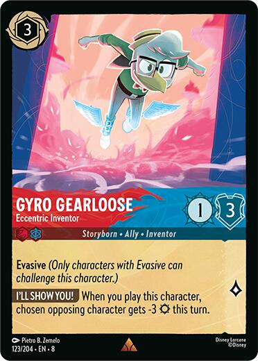 Gyro Gearloose - Eccentric Inventor (123/204) [Reign of Jafar] | Webway Games
