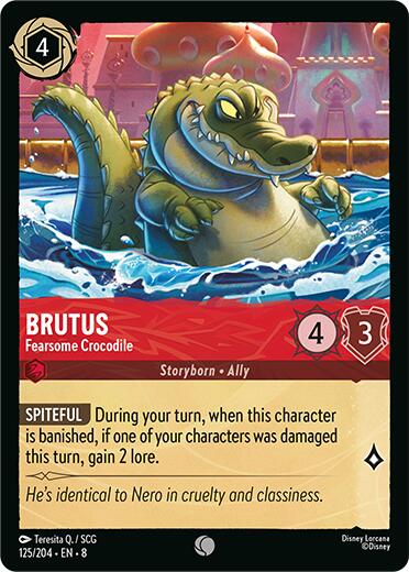 Brutus - Fearsome Crocodile (125/204) [Reign of Jafar] | Webway Games