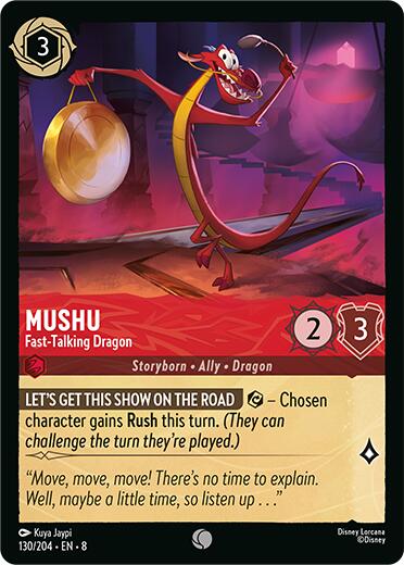 Mushu - Fast-Talking Dragon (130/204) [Reign of Jafar] | Webway Games