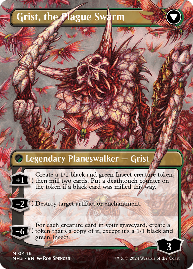 Grist, Voracious Larva // Grist, the Plague Swarm (Borderless) [Modern Horizons 3] | Webway Games
