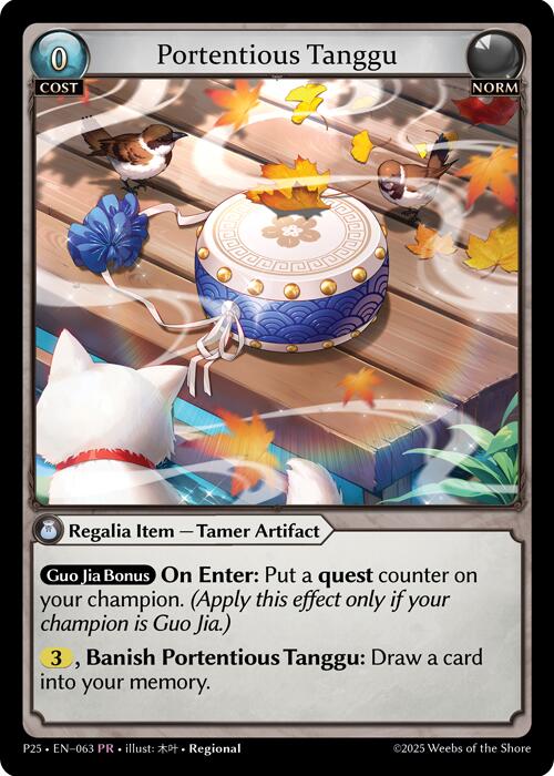 Portentous Tanggu (063) [Promotional Cards] | Webway Games