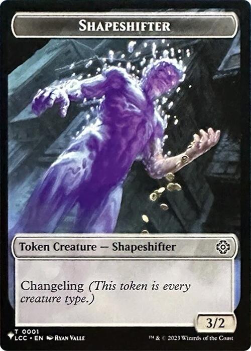 Shapeshifter // Cat Double-Sided Token [Secret Lair Drop Series] | Webway Games