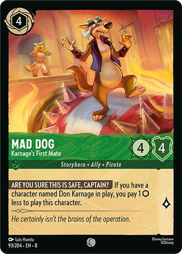 Mad Dog - Karnage's First Mate (93/204) [Reign of Jafar] | Webway Games