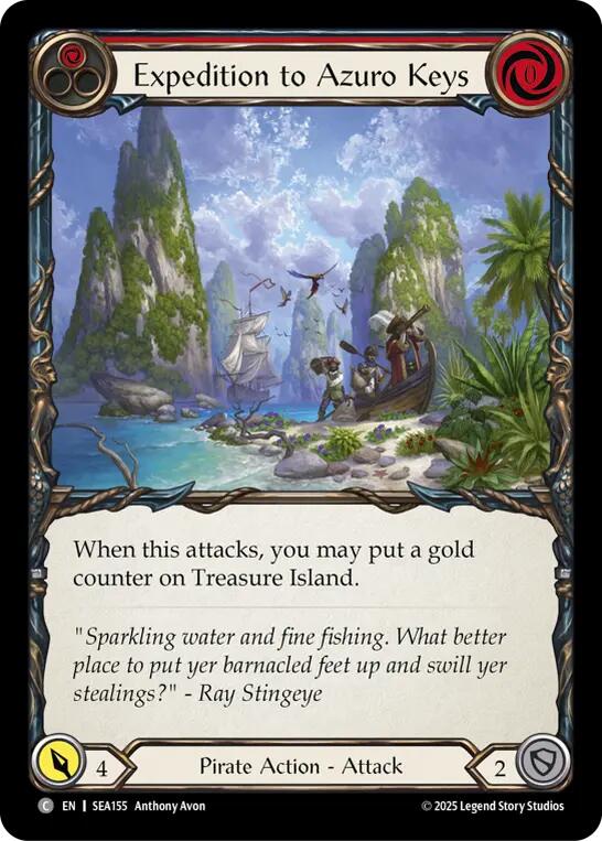 Expedition to Azuro Keys [SEA155] (High Seas)  Rainbow Foil | Webway Games