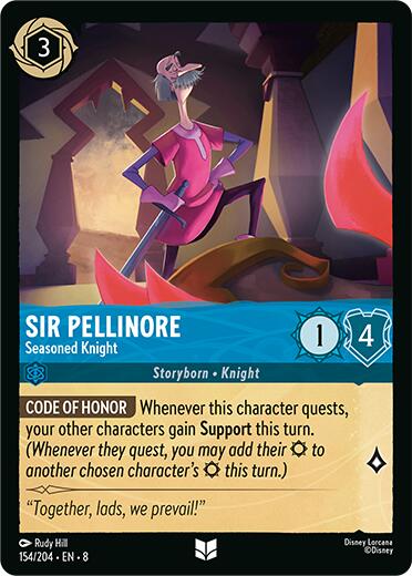 Sir Pellinore - Seasoned Knight (154/204) [Reign of Jafar] | Webway Games