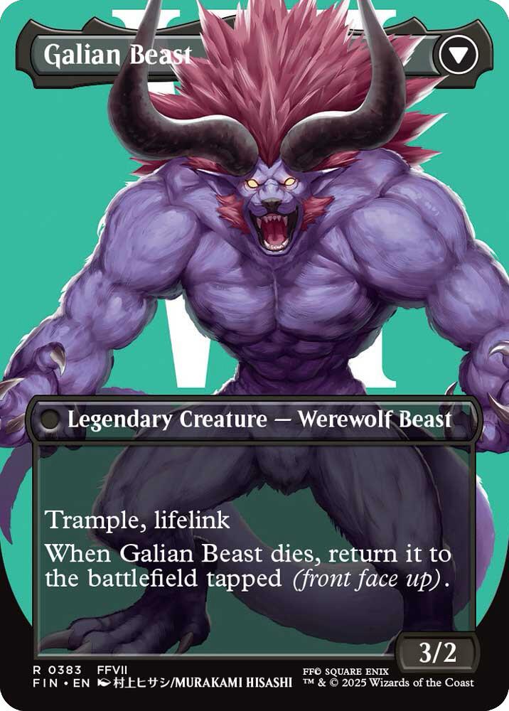 Vincent Valentine // Galian Beast (Borderless) [FINAL FANTASY] | Webway Games