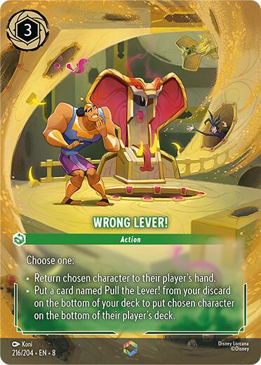 Wrong Lever! (Enchanted) (216/204) [Reign of Jafar] | Webway Games