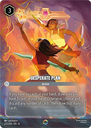 Desperate Plan (Enchanted) (222/204) [Reign of Jafar] | Webway Games
