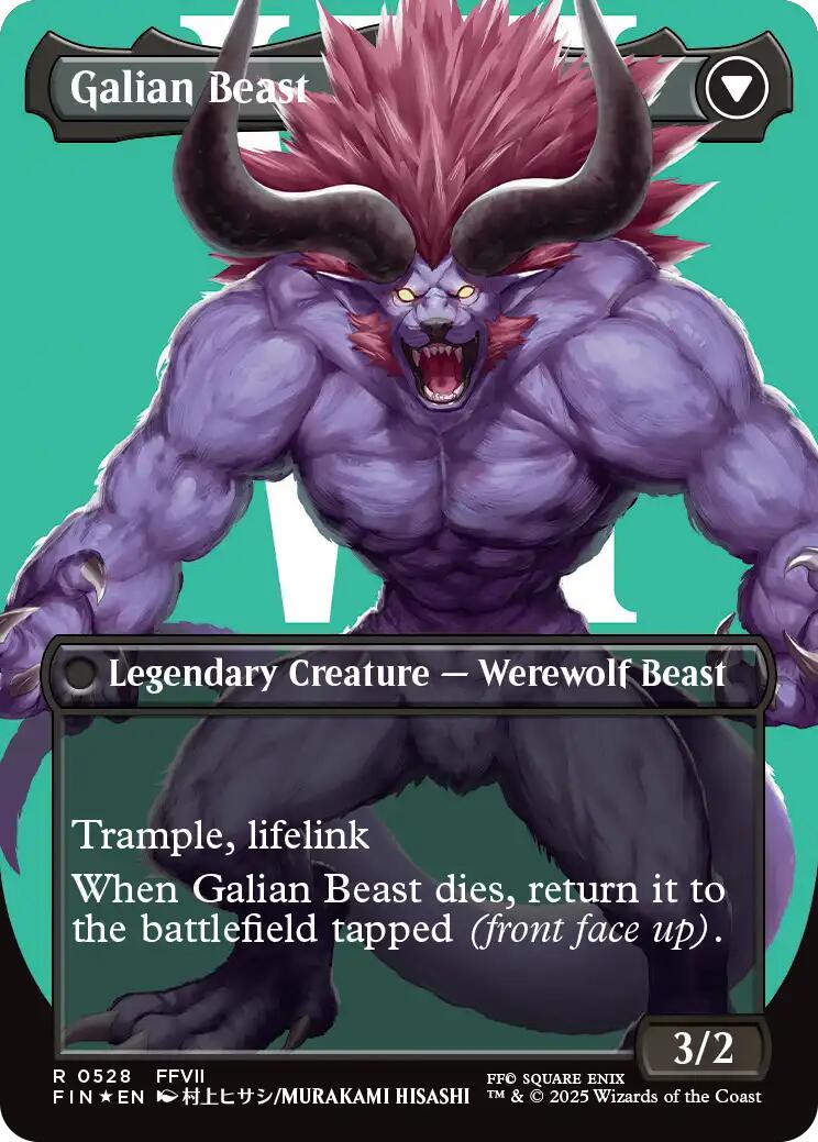 Vincent Valentine // Galian Beast (Borderless) (Surge Foil) [FINAL FANTASY] | Webway Games