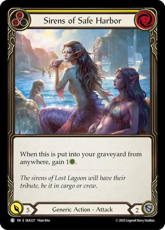 Sirens of Safe Harbor (Yellow) [SEA227] (High Seas)  Rainbow Foil | Webway Games