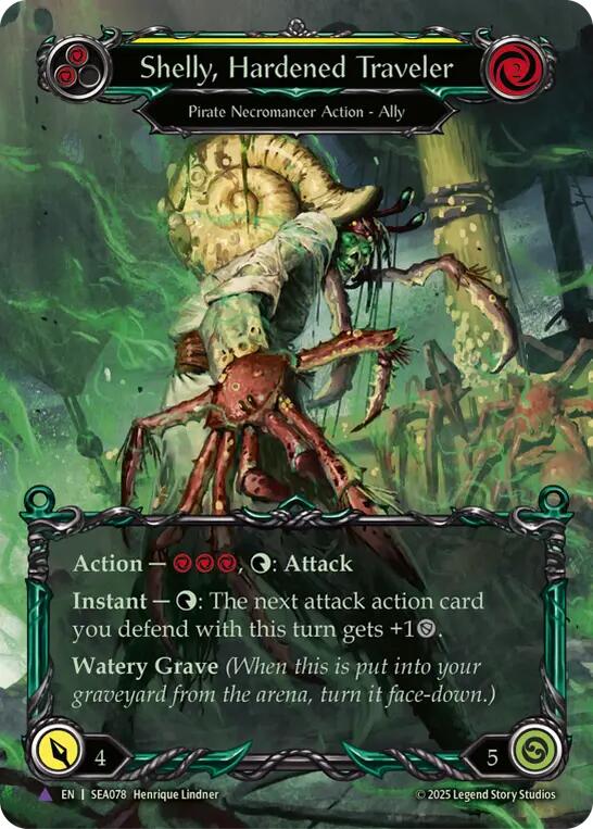 Shelly, Hardened Traveler (Marvel) [SEA078] (High Seas)  Cold Foil | Webway Games