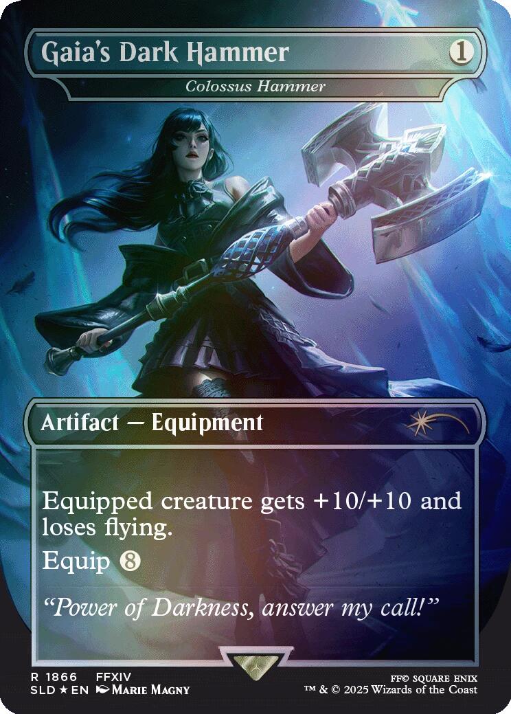Gaia's Dark Hammer - Colossus Hammer (Rainbow Foil) [Secret Lair Drop Series] | Webway Games