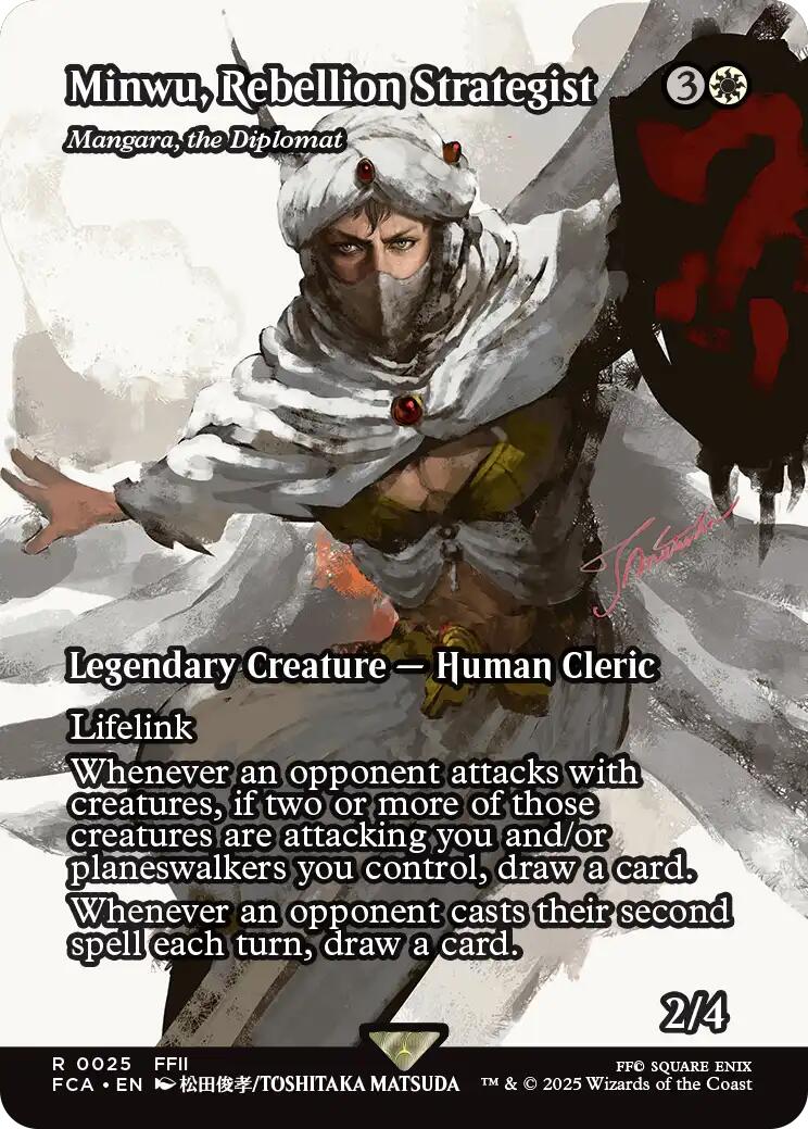 Minwu, Rebellion Strategist - Mangara, the Diplomat (Showcase) [FINAL FANTASY : Through the Ages] | Webway Games