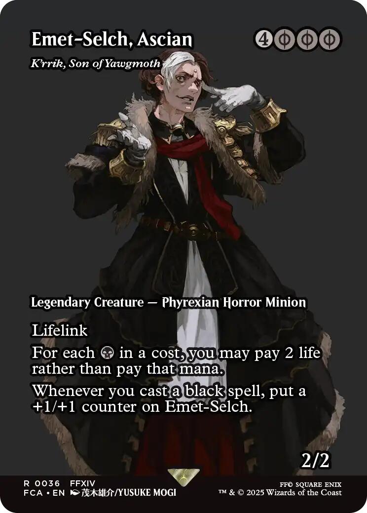 Emet-Selch, Ascian - K'rrik, Son of Yawgmoth (Showcase) [FINAL FANTASY : Through the Ages] | Webway Games