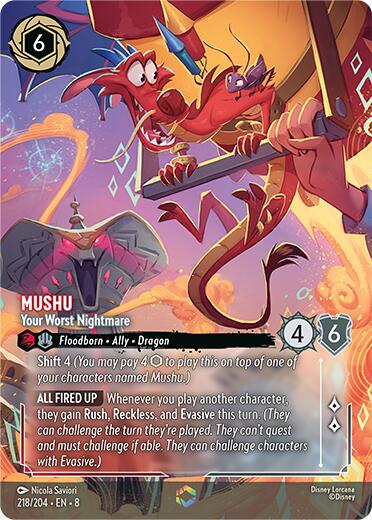 Mushu - Your Worst Nightmare (Enchanted) (218/204) [Reign of Jafar] | Webway Games