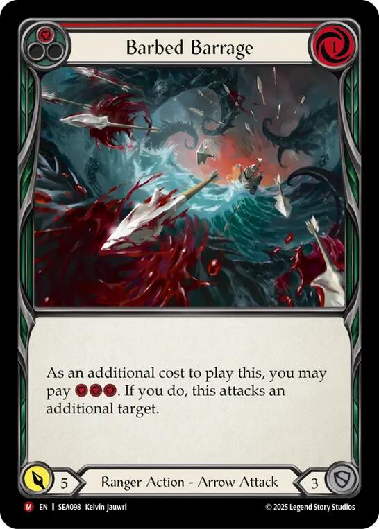 Barbed Barrage [SEA098] (High Seas)  Rainbow Foil | Webway Games