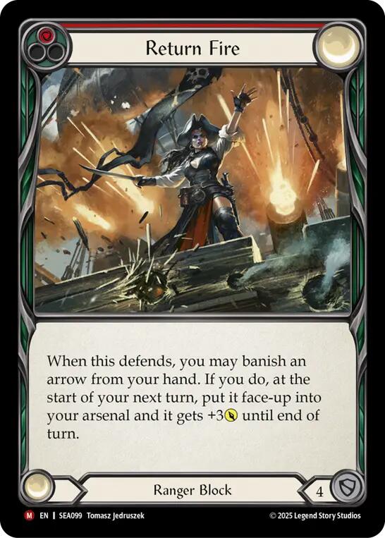 Return Fire [SEA099] (High Seas)  Rainbow Foil | Webway Games
