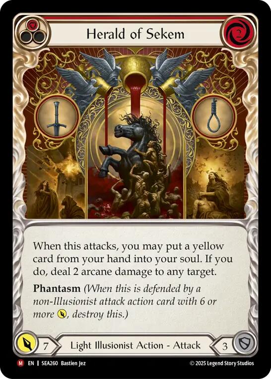 Herald of Sekem [SEA260] (High Seas)  Rainbow Foil | Webway Games
