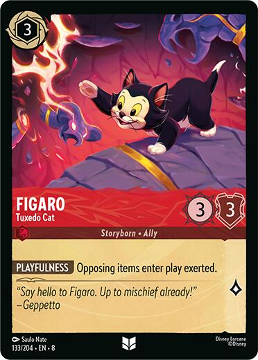 Figaro - Tuxedo Cat (133/204) [Reign of Jafar] | Webway Games