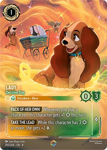 Lady - Decisive Dog (Enchanted) (205/204) [Reign of Jafar] | Webway Games