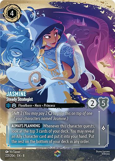 Jasmine - Steady Strategist (Enchanted) (221/204) [Reign of Jafar] | Webway Games