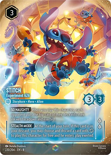 Stitch - Experiment 626 (Enchanted) (220/204) [Reign of Jafar] | Webway Games