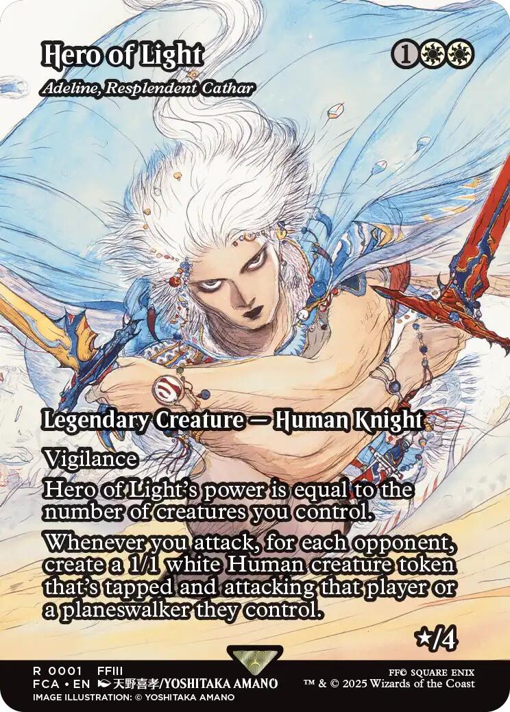 Hero of Light - Adeline, Resplendent Cathar (Showcase) [FINAL FANTASY : Through the Ages] | Webway Games