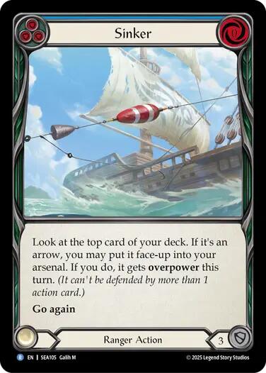 Sinker [SEA105] (High Seas)  Rainbow Foil | Webway Games