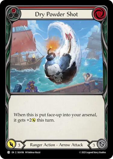 Dry Powder Shot [SEA106] (High Seas)  Rainbow Foil | Webway Games