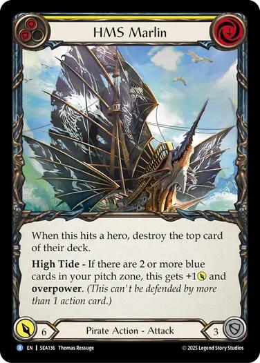HMS Marlin [SEA136] (High Seas)  Rainbow Foil | Webway Games