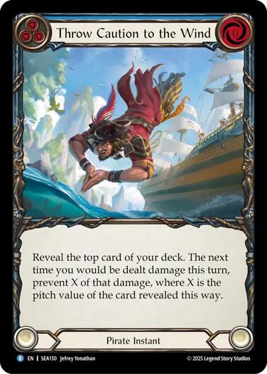 Throw Caution to the Wind [SEA150] (High Seas)  Rainbow Foil | Webway Games