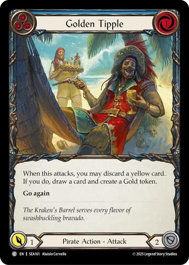 Golden Tipple (Blue) [SEA161] (High Seas)  Rainbow Foil | Webway Games