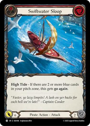 Swiftwater Sloop (Red) [SEA166] (High Seas) | Webway Games