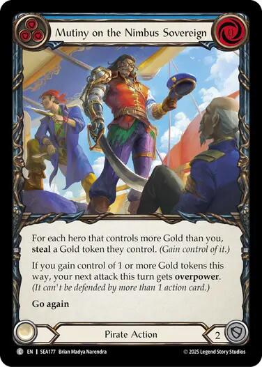 Mutiny on the Nimbus Sovereign [SEA177] (High Seas)  Rainbow Foil | Webway Games