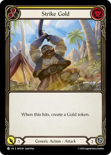 Strike Gold (Yellow) [SEA230] (High Seas)  Rainbow Foil | Webway Games