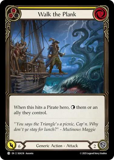 Walk the Plank (Yellow) [SEA236] (High Seas)  Rainbow Foil | Webway Games