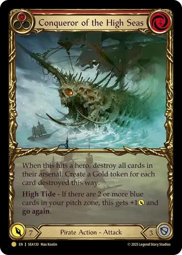 Conqueror of the High Seas (Treasure) [SEA130] (High Seas)  Cold Foil | Webway Games