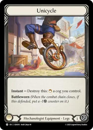 Unicycle (Treasure) [SEA010] (High Seas)  Cold Foil | Webway Games