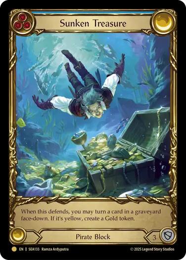 Sunken Treasure [SEA133] (High Seas)  Cold Foil | Webway Games