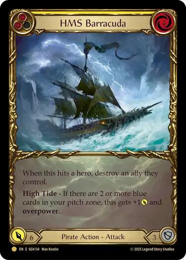 HMS Barracuda (Treasure) [SEA134] (High Seas)  Cold Foil | Webway Games