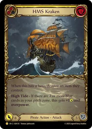 HMS Kraken (Treasure) [SEA135] (High Seas)  Cold Foil | Webway Games