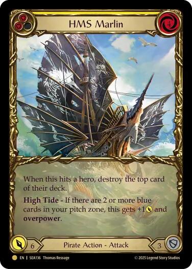 HMS Marlin (Treasure) [SEA136] (High Seas)  Cold Foil | Webway Games