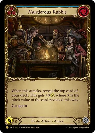 Murderous Rabble (Treasure) [SEA137] (High Seas)  Cold Foil | Webway Games