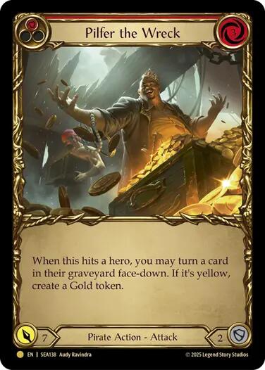 Pilfer the Wreck (Red) (Treasure) [SEA138] (High Seas)  Cold Foil | Webway Games