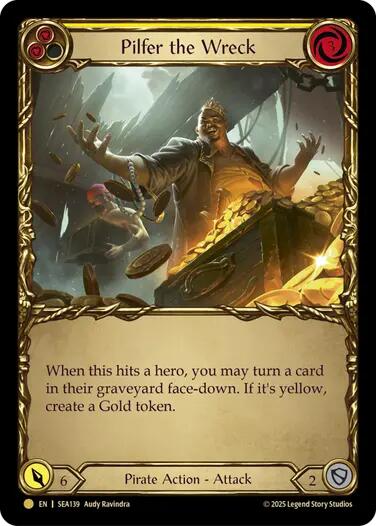 Pilfer the Wreck (Yellow) (Treasure) [SEA139] (High Seas)  Cold Foil | Webway Games