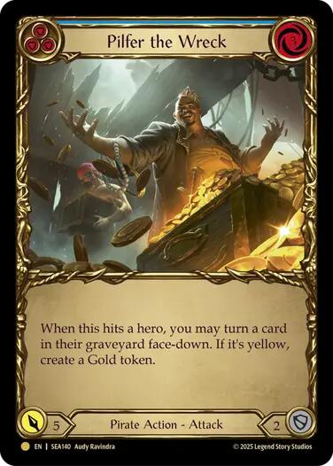 Pilfer the Wreck (Blue) (Treasure) [SEA140] (High Seas)  Cold Foil | Webway Games