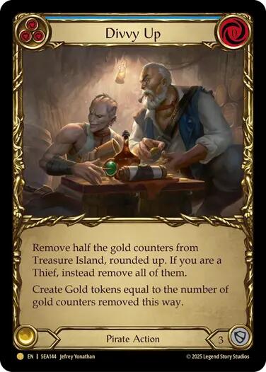 Divvy Up (Treasure) [SEA144] (High Seas)  Cold Foil | Webway Games